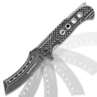 Rampage Stonewashed Speedster Assisted Opening Pocket Knife - Stainless Steel Blade, Stainless Steel Handle, Pocket Clip