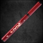 Shinwa Scarlet Komodo Handmade Tanto / Samurai Short Sword - Hand Forged 1045 Carbon Steel - Mother of Pearl Dragon Inlay; Red Hand Lacquered Hardwood; Shirasaya Mounting - Ninja Stealth - Full Tang