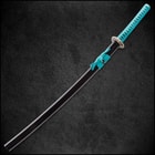 Shinwa Regal Katana Teal Sword Damascus