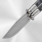 Black Marble Butterfly blade close up