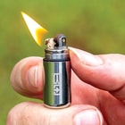 BugOut Water-Resistant Micro Lighter On Keyring - Stainless Steel Construction, Screw Top With O-Ring Seal, Fluid Not Included