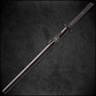 Shinwa Unbroken Night Handmade Katana / Samurai Sword - Hand Forged Black Damascus Steel - Razor Sharp, Full Tang - Fully Functional, Battle Ready, Ninja Sleek - Faux Ray Skin