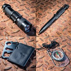 M48 Survival Kit - Weatherproof Padded Case, Flint And Striker, Keychain Light, Tactical Pen, Mini Flashlight, Multi-Function Paracord Bracelet