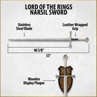 The Lord of the Rings Narsil Sword