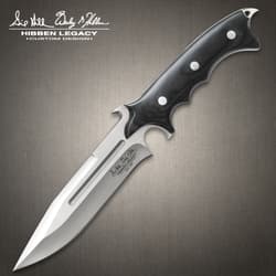 Hibben Legacy Combat Fighter Knife with Leather Sheath