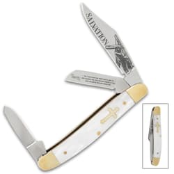 Christian Stockman Pocket Knife - Pearl Handle