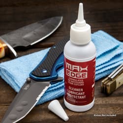 Max Edge CLP Knife Lube - Use With All Blades, Long-Lasting, Inhibits Rust, Lifts Residue, Won’t Dry Out - 1.5 Oz