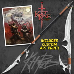 Kit Rae Ellexdrow War Spear With Art Print