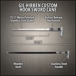 Gil Hibben Custom Hook Sword Cane