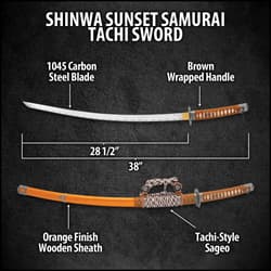 Shinwa Sunset Samurai Tachi Sword