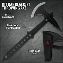 Kit Rae BlackJet Throwing Axe