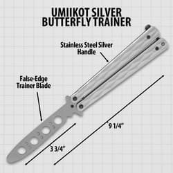 The dimensions of the butterfly trainer.