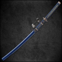 Shinwa Wellspring Handmade Tachi / Samurai Sword - Hand Forged Damascus Steel - Historical Katana Predecessor - Traditional Wooden Saya - Functional, Battle Ready, Full Tang