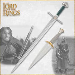 Sword and dagger with characters from Lord of the Rings