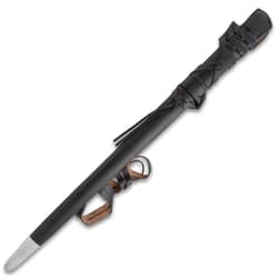Black Sword Scabbard with Straps