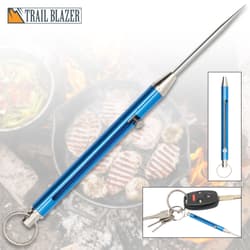 Trailblazer Titanium Spring Toothpick Blue