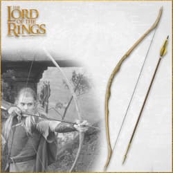 Archer aiming with bow and arrow, 'The Lord of the Rings' logo