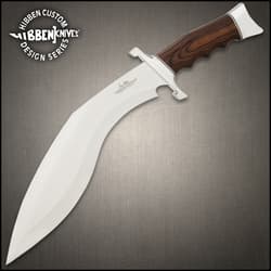 The new Hibben Kukri Fighter Knife, crafted by noted knife designer Gil Hibben, really is a beast of a kukri knife