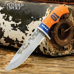 A full-length view of the Timber Wolf General Lee Knife