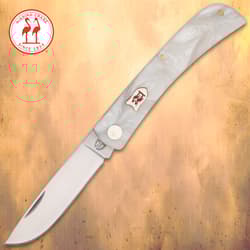 Kissing Crane Pearl Pocket Farmer Pocket Knife