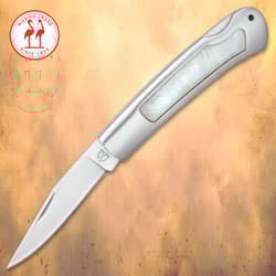 Kissing Crane Genuine Pearl And Stainless Pocket Knife