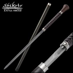 This sword cane makes an attractive accessory, and it also has a little something extra to keep you safe when you’re out and about