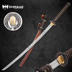 Shinwa Wellspring Brown Damascus Tachi