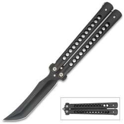 Classic Black Butterfly Knife