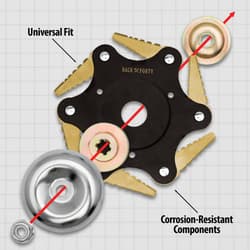 Backforty Metal Trimmer Blade and Adapter Kit components