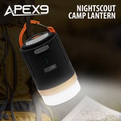 Apex9 Nightscout Camp Lantern with orange handle