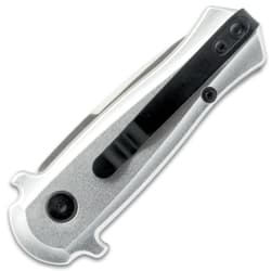 Silver Auto Knife closed