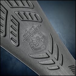 Night Watchman Blackjack Slapper - Solid TPR Rubber Construction, Molded Texture, Genuine Leather Handle Strap - Length 10”