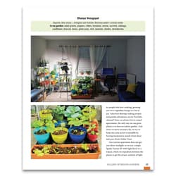 It has expert tips on composting, container gardening for both root and above ground vegetables, fermentation, and more