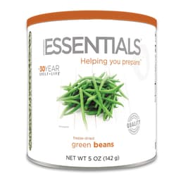 The canned green beans have a 30-year shelf-life