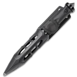 United Cutlery Cyclone Boot Knife With Custom Vortec Sheath - Cast Stainless Steel Blade, Piercing Point, Reinforced Nylon Handle - Length 10 1/2”