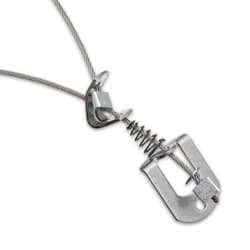 Made with 36” of 7x7 strand 1/16” cable, it offers 480 lbs of holding strength and features a lock to assure a firm hold