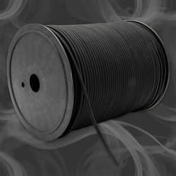 The high-strength, black nylon paracord is 5/32” in diameter and has seven inner strands, giving it 610 lbs holding power
