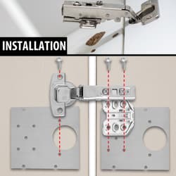 A guide showing how to install the hinge repair kit.