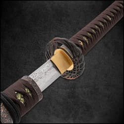 Shinwa Wellspring Brown Tachi close up