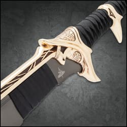 Savathos Mithrodin Gold War Sword guard and handle