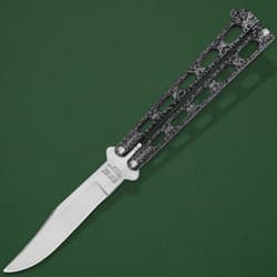 Bear Silver Vein 5 inch Butterfly Knife