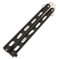 Bear & Son Butterfly Knife Black Die Cast Handle