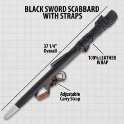 Sword Scabbard with Straps Specifications