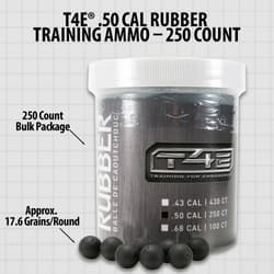T4E .50 cal rubber ammo, 250 count package