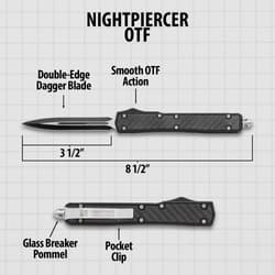 Black Nightpiercer OTF specifications