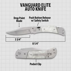 Vanguard Elite Auto Knife Pearl specifications