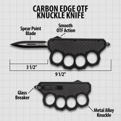 Carbon OTF Knuckle Knife Specifications