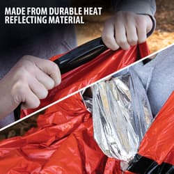 Full image of the durable heat reflecting material of the Emergency Sleeping Bag.