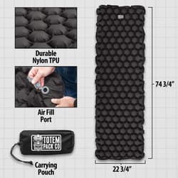 The dimensions and specs of the sleeping mat.