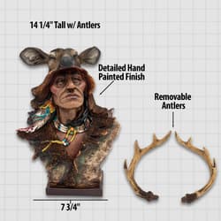 Deer Head Sculpture Indian specifications